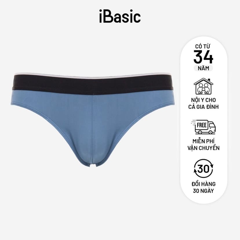 Ảnh Combo 3 Quần lót nam thun lạnh iBasic brief poly co giãn thoải mái PANM006 2