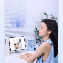 Thumbnail Quạt để bàn tích điện mini Yoobao F01 5000/10000mAh | Công suất 3W | 3 cấp độ gió tùy chỉnh | Màn hình LED | BH 12 tháng 3