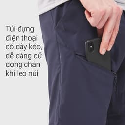 Thumbnail Quần leo núi dã ngoại nam tháo ống DECATHLON MH150 xanh navy mã 8652204 2
