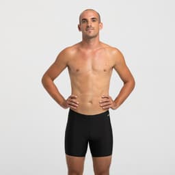 Thumbnail Quần bơi boxer nam dáng dài co giãn DECATHLON 100 đen mã 8828282 2