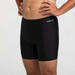 Thumbnail Quần bơi boxer nam dáng dài co giãn DECATHLON 100 đen mã 8828282 3
