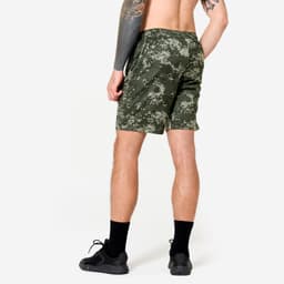Thumbnail Quần short tập fitness nam có túi khóa kéo DECATHLON Xanh lá kaki mã 8927169 2