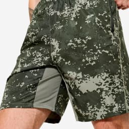 Thumbnail Quần short tập fitness nam có túi khóa kéo DECATHLON Xanh lá kaki mã 8927169 3