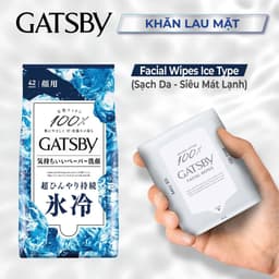 Thumbnail Khăn lau mặt GATSBY Facial Wipes Ice Type S 100% cotton sạch da siêu mát lạnh 42 tờ 2