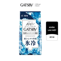 Thumbnail Khăn lau mặt GATSBY Facial Wipes Ice Type S 100% cotton sạch da siêu mát lạnh 42 tờ 4