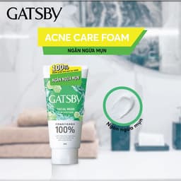 Thumbnail Sữa rửa mặt ngăn ngừa mụn GATSBY Facial Wash Acne Care Foam Ap 130g 2
