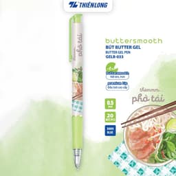 Thumbnail Bút gel B - Buttersmooth Gel Thiên Long - Premium Tip viết êm, trơn - Mực Xanh 3