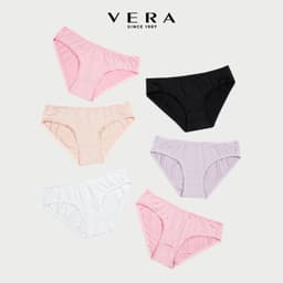 Thumbnail Combo 06 quần lót nữ thun lạnh VERA 6323 [Giao màu ngẫu nhiên] 2