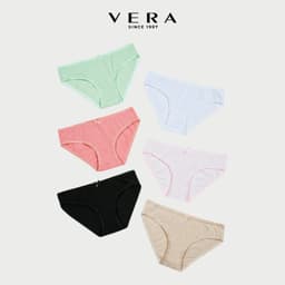 Thumbnail Combo 06 quần lót nữ cotton VERA 7166 [Giao màu ngẫu nhiên] 2