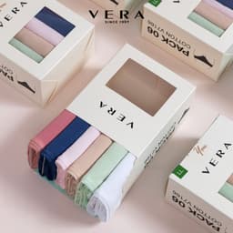 Thumbnail Combo 06 quần lót nữ cotton VERA 7166 [Giao màu ngẫu nhiên] 4