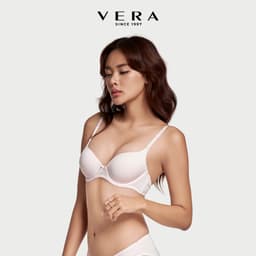 Thumbnail Áo ngực Mold cup 3/4 mút vừa Misaki Microfiber trơn - M1050 2