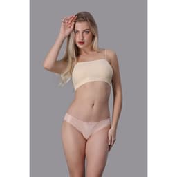 Thumbnail Quần lót bikini nữ Misaki Polyester phối ren M1026 3