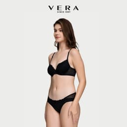 Thumbnail Quần lót Bikini nữ Misaki Polyamide phối ren - M1037 2