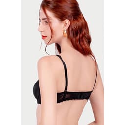 Thumbnail Áo ngực Misaki mút dày cúp trơn phối ren - 7325 2