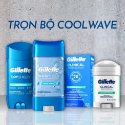 Thumbnail Gel Khử Mùi & Hỗ Trợ Giảm Tiết Mồ Hôi Dành Cho Nam Gillette Cool Wave 107g 3