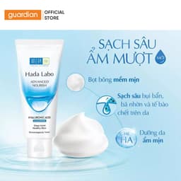 Thumbnail Kem Rửa Mặt Dưỡng Ẩm Hada Labo Advanced Nourish Hyaluronic Acid Cleanser Guardian 80Gr 2