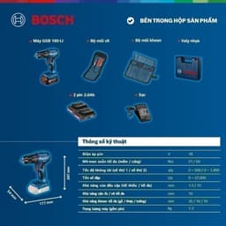 Thumbnail Máy khoan động lực dùng pin Bosch GSB 185-LI 3