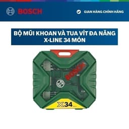 Thumbnail Bộ mũi khoan và vặn vít Bosch X-Line 34 món 2607010608 1