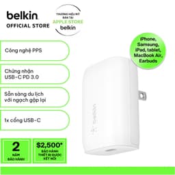 Thumbnail Sạc nhanh BOOST↑CHARGE Belkin 30W USB-C PD 3.0 PPS B7 (tương thích iPhone 15) 1