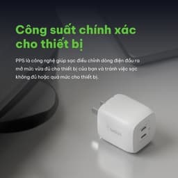 Thumbnail Sạc BOOST↑CHARGE PRO GaN Belkin 45W - 2 cổng USB-C PD 3.0 PPS - Hàng chính hãng - WCH011dqWH 3