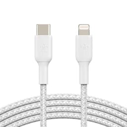 Thumbnail Cáp USB-C to Lightning BOOST CHARGE Belkin vỏ dù, chứng chỉ MFi, sạc nhanh 30W CAA004 2