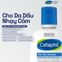 Thumbnail Sữa rửa mặt dịu lành cho da dầu nhạy cảm CETAPHIL OILY SKIN CLEANSER 125ML 1