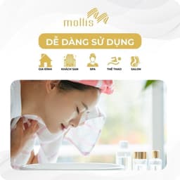 Thumbnail Bộ 3 Khăn Mollis Cotton Gồm 1 Khăn Tắm B847 và 1 Khăn Mặt FC03 và 1 Khăn Tay HM58 Cao Cấp Mềm Mịn Thấm Hút PC45 3