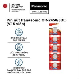 Thumbnail Pin nút Panasonic CR-2450/5BE (Vỉ 5 viên) - Hàng chính hãng 1