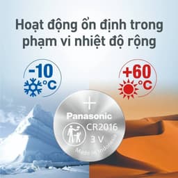 Thumbnail Pin nút Panasonic CR-2016/5BE (Vỉ 5 viên) - Hàng chính hãng 2