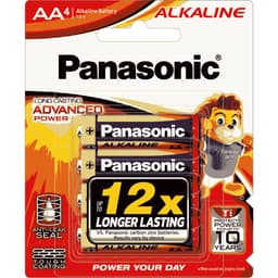 Thumbnail ] Pin Panasonic Alkaline AA LR6T/4B-V (Vỉ 4 viên) – Hàng Chính Hãng 2