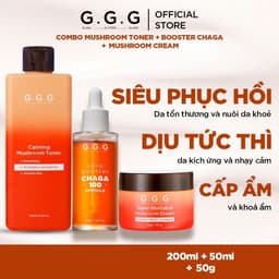 Thumbnail COMBO Dưỡng Ẩm Toàn Diện Và Chuyên Sâu Giúp Phục Hồi Da Khỏe - G.G.G Mushroom Set 1