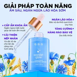 Thumbnail Serum Xanh, Cấp ẩm sâu, Hỗ trợ Mờ nếp nhăn, Ngăn ngừa lão hóa - G.G.G Wonder Glow Rejuvenating Serum 40ml 2