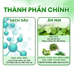 Thumbnail COMBO Sạch sâu, Ẩm mịn, Không khô da từ Rau Má - G.G.G Nước Tẩy Trang Cica 400ml & Sửa Rửa Mặt Cica 125gr 4