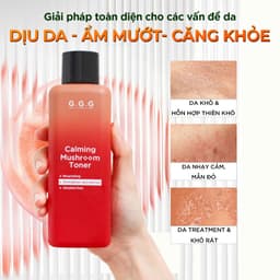 Thumbnail COMBO Dịu Da, Dưỡng Ẩm, Hỗ trợ Phục Hồi, Dưỡng  Da Khỏe - G.G.G Toner Nấm Dịu Da 200ml & Serum Booster Nấm Chaga 50ml 4
