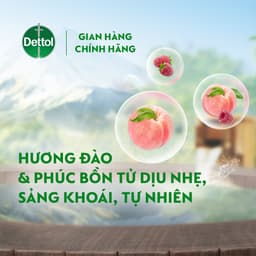 Thumbnail Combo 2 sữa tắm Dettol Onzen kháng khuẩn dưỡng ẩm đào & phúc bồn tử - 950g/chai 3