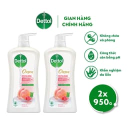 Thumbnail Combo 2 sữa tắm Dettol Onzen kháng khuẩn dưỡng ẩm đào & phúc bồn tử - 950g/chai 2