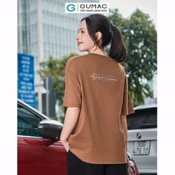 Thumbnail Áo thun thêu nhũ bạc thời trang GUMAC ATE07016 4