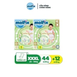 Thumbnail Combo 2 Tã/bỉm quần Moflix Thiên nhiên Jumbo XXXL (20kg - 35kg) - 2 Gói, 56 miếng 2