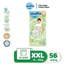 Thumbnail Tã/bỉm quần Molfix Thiên nhiên Ultra XXL (15kg 25kg) Gói 56 miếng 2