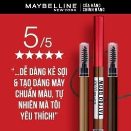 Thumbnail Chì Kẻ Mày 36H Lâu Trôi, Kháng Nước, Dễ Kẻ, Chuẩn Màu Tattoo Brow Maybelline New York Pigmented Pencil 0.25g 1