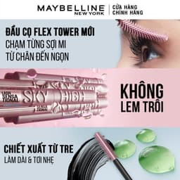 Thumbnail Mascara Sky High Tơi Dài Mi Waterproof và Bút Kẻ Mắt Nước Siêu Sắc Mảnh Maybelline New York 3