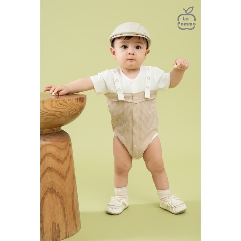 Ảnh Body chip cộc La Pomme Dệt ô Hàn Quốc 4