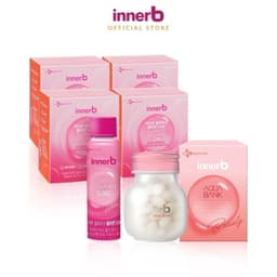 Thumbnail Combo giữ ẩm, sáng da InnerB Aqua Bank lọ 56 viên & Nước uống Collagen (4 hộp x 6 chai) 1