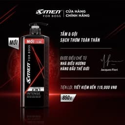Thumbnail Tắm Gội X-Men for Boss Intense 2in1 850g 2