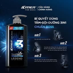 Thumbnail Tắm-gội-dưỡng 3in1 X-Men for Boss hương gió biển thanh mát Legend 830g 2