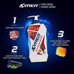 Thumbnail Sữa tắm X-Men Clean & Fresh Sạch Khuẩn Khử Mùi & Detox 630g 3