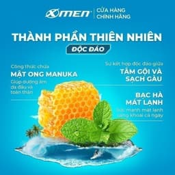 Thumbnail Tắm Gội Dưỡng Xmen Clean & Fresh 3in1 Sạch Gàu / 2in1 Sạch Sâu 610g 3