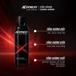 Thumbnail Xịt khử mùi X-Men For Boss 150ml Intense/Luxury/Legend/Motion - Hương nước hoa châu Âu 3