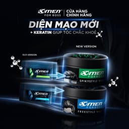 Thumbnail Sáp vuốt tóc nam Wax/Pomade Xmen for Boss 70g - Giữ nếp 8H với Keratin giúp tóc chắc khỏe 2