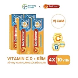 Thumbnail Bộ 4 Viên sủi bổ sung Vitamin C, D, và Kẽm Redoxon Triple Action 10 viên/hộp 2